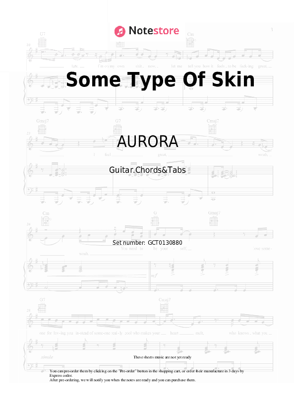 Some Type Of Skin - AURORA Chords and Tabs - Guitar.Chords&Tabs