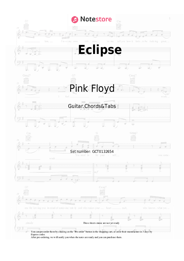 Eclipse - Pink Floyd Chords and Tabs - Guitar.Chords&Tabs