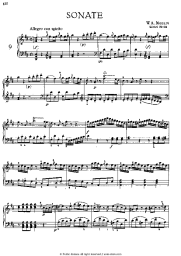 Sheet music, chords Wolfgang Amadeus Mozart - Sonata №9