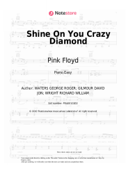 Sheet music, chords Pink Floyd - Shine On You Crazy Diamond