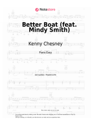 Sheet music, chords Kenny Chesney - Better Boat (feat. Mindy Smith)