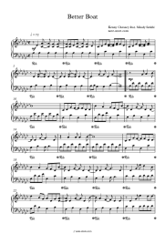 Sheet music, chords Kenny Chesney - Better Boat (feat. Mindy Smith)