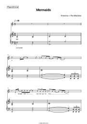 Sheet music, chords Florence + The Machine - Mermaids