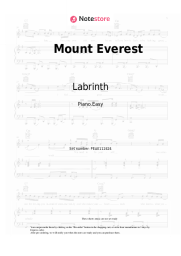 Sheet music, chords Labrinth - Mount Everest (from 'EUPHORIA SEASON 2' soundtrack)
