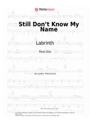 Sheet music, chords Labrinth - Still Don’t Know My Name (from 'Euphoria' soundtrack)