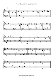 Sheet music, chords Ramin Djawadi - The Rains of Castamere (From 'The Game Of Thrones')