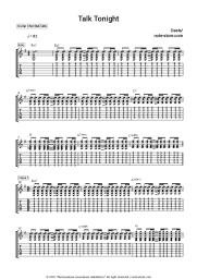 Sheet music, chords Oasis - Talk Tonight