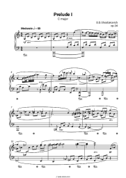 undefined Dmitri Shostakovich - Prelude in C major, op.34 No. 1