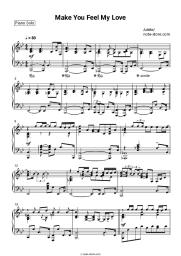 Sheet music, chords Adele - Make you feel my love