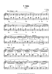 undefined Edvard Hagerup Grieg - Lyric Pieces, op.38. No. 7 Waltz