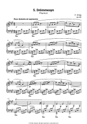 undefined Edvard Hagerup Grieg - Lyric Pieces, op.62. No. 5 Phantom