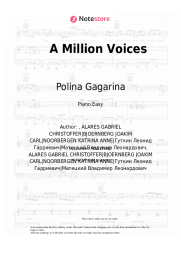 Sheet music, chords Polina Gagarina - A Million Voices