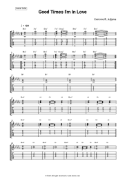 Sheet music, chords Cerrone, Adjäna - Good Times I'm In Love