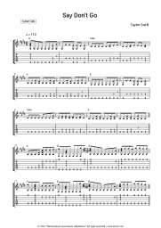 undefined Taylor Swift - Say Don't Go