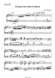 Sheet music, chords Tea Afterparty - loving is not what it seems