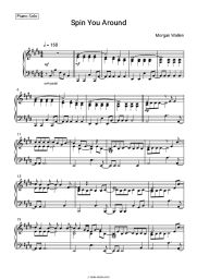 Sheet music, chords Morgan Wallen - Spin You Around