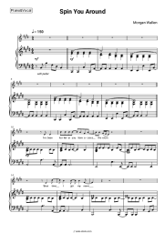 Sheet music, chords Morgan Wallen - Spin You Around