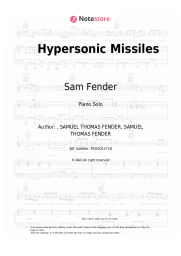 undefined Sam Fender - Hypersonic Missiles