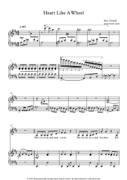 Sheet music, chords Eric Church - Heart Like a Wheel