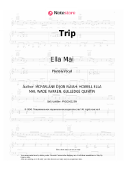 Sheet music, chords Ella Mai - Trip