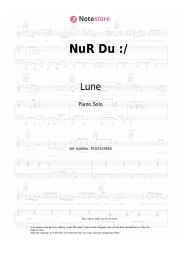 Sheet music, chords Lune, Shabab - NuR Du :/