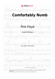 Sheet music, chords Pink Floyd - Comfortably Numb