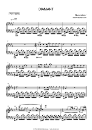 Sheet music, chords Rammstein - DIAMANT