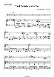 Sheet music, chords Chris Stapleton, Dua Lipa - Think I'm In Love with You