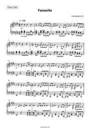 Sheet music, chords Fontaines D.C. - Favourite