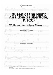 Sheet music, chords Wolfgang Amadeus Mozart - Queen of the Night Aria (Die Zauberflöte, K.620)