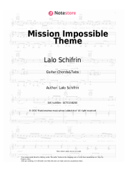 Sheet music, chords Lalo Schifrin - Mission Impossible Theme