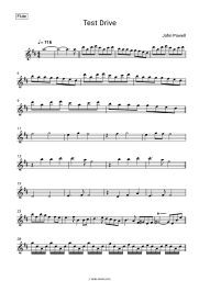 Sheet music, chords John Powell - Test Drive (From 'How To Train Your Dragon')