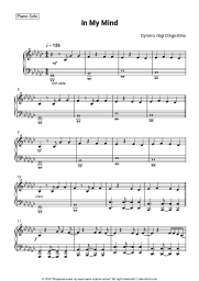 Sheet music, chords Dynoro, Gigi D'Agostino - In My Mind