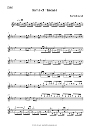 Sheet music, chords Ramin Djawadi - Game of Thrones - Main Title