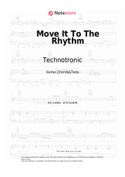 Sheet music, chords Technotronic - Move It To The Rhythm