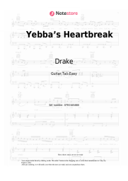 Sheet music, chords Drake, YEBBA - Yebba’s Heartbreak