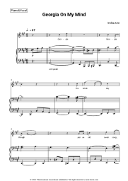 Sheet music, chords India.Arie - Georgia On My Mind