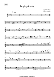 Sheet music, chords Cynthia Erivo, Ariana Grande - Defying Gravity