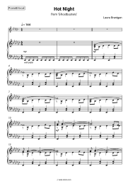 Sheet music, chords Laura Branigan - Hot Night (from 'Ghostbusters')