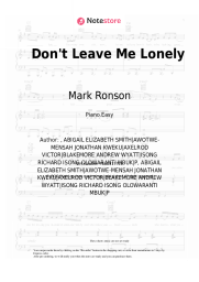 undefined Mark Ronson, YEBBA - Don't Leave Me Lonely