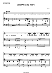 Sheet music, chords Raye - Oscar Winning Tears.