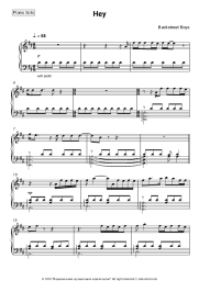 Sheet music, chords Backstreet Boys - Hey