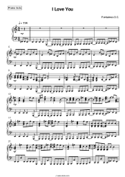 Sheet music, chords Fontaines D.C. - I Love You