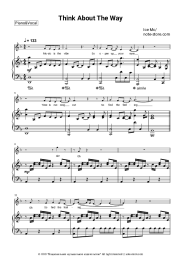 Sheet music, chords Ice MC - Think about the way