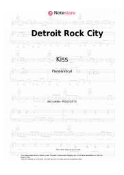 undefined Kiss - Detroit Rock City