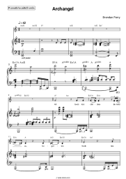 Sheet music, chords Brendan Perry - Archangel