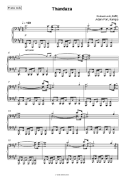 Sheet music, chords Keinemusik, &ME, Adam Port, Rampa - Thandaza