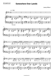 Sheet music, chords Lainey Wilson - Somewhere Over Laredo