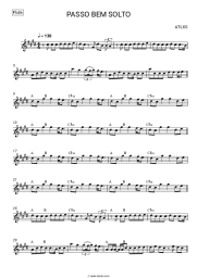 Sheet music, chords ATLXS - PASSO BEM SOLTO