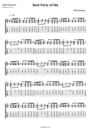 Sheet music, chords Will Dempsey - Best Parts of Me